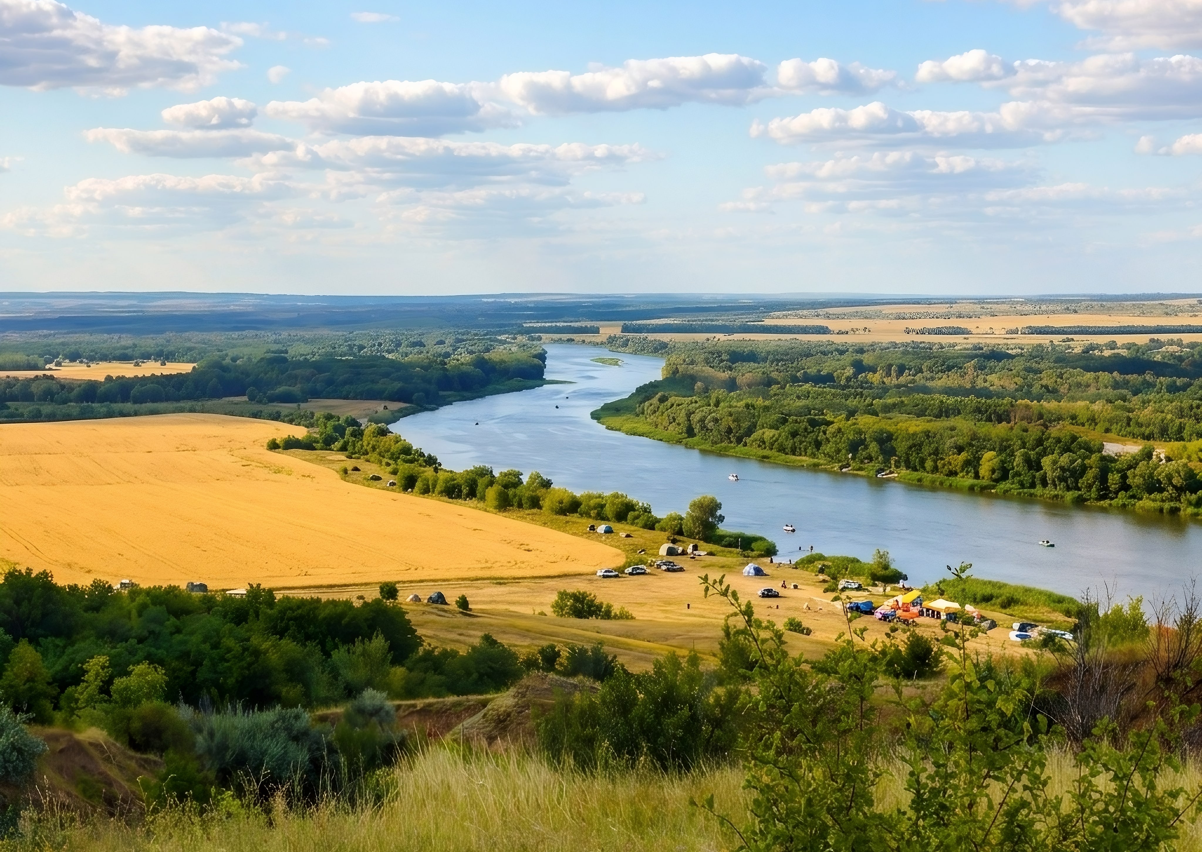 Панорама реки Дон — место проведения фестиваля RЫBALKA